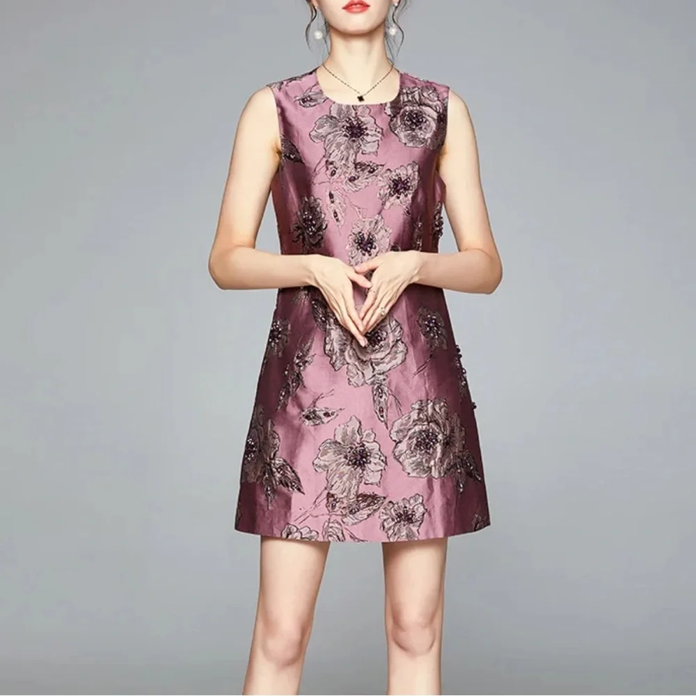 Embellished Satin Dress The Vivvy - Picture 14 of 14